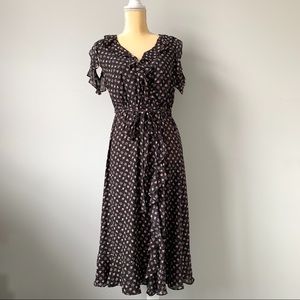 ❗️SOLD ❗️LOFT Floral Print Cold Shoulder Dress